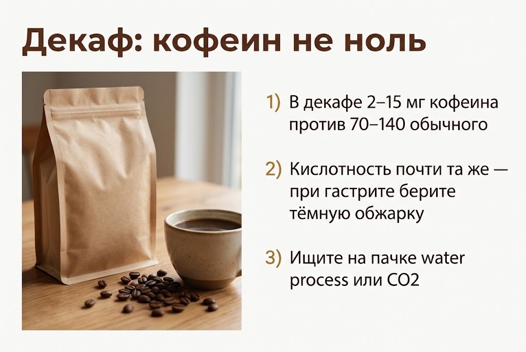Декаф: кофеин не ноль