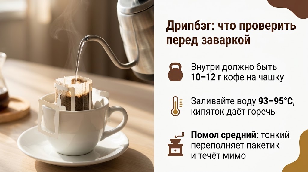 Дрипбэг: что проверить перед заваркой