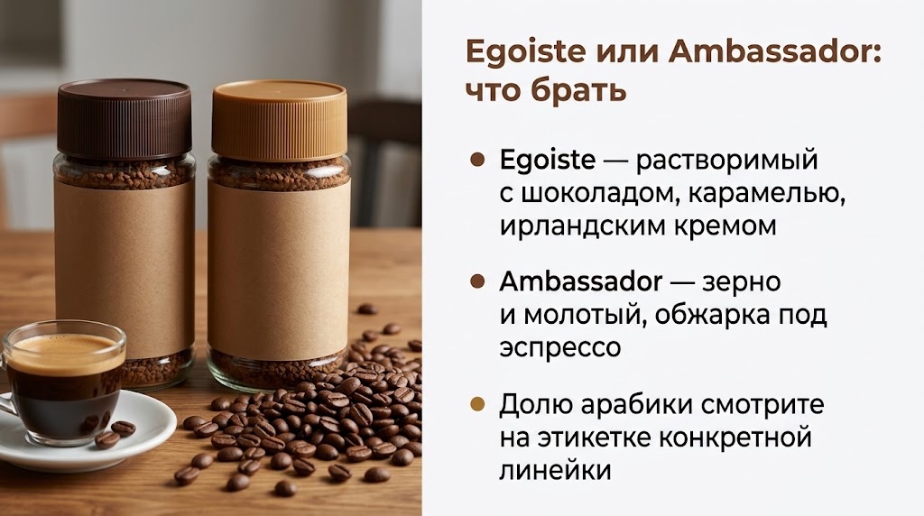Egoiste или Ambassador: что брать