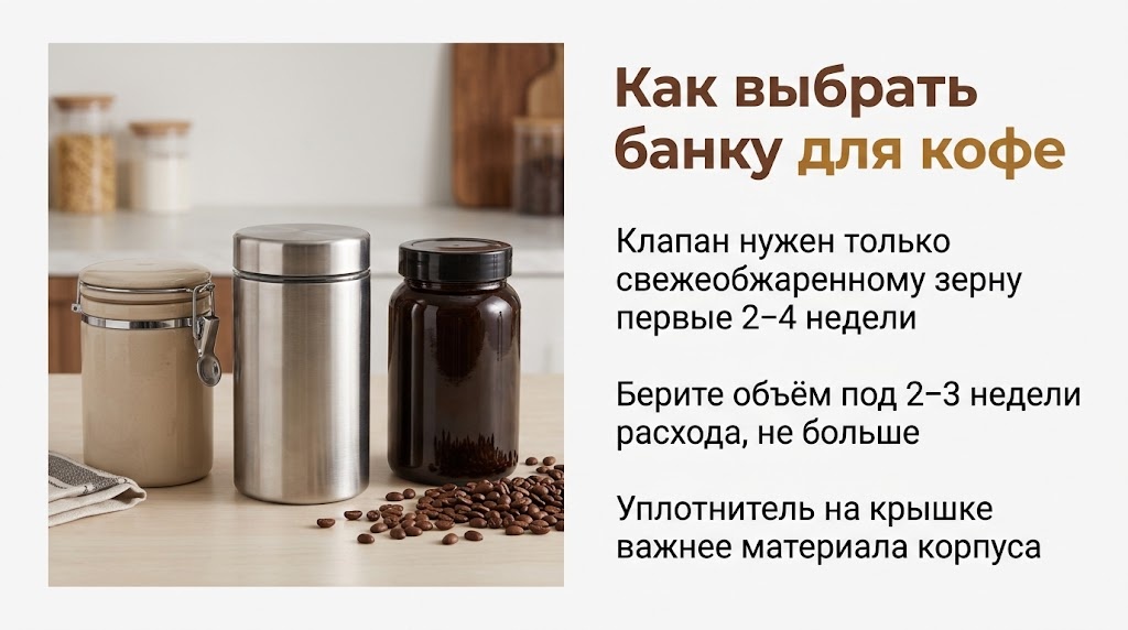 Как выбрать банку для кофе