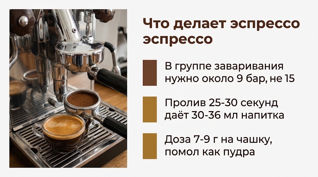 Что делает эспрессо эспрессо