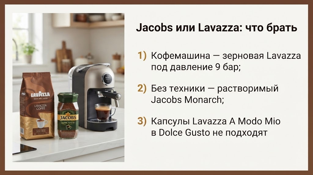 Jacobs или Lavazza: что брать