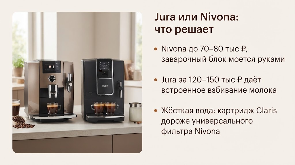 Jura или Nivona: что решает