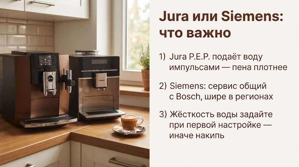 Jura или Siemens: что важно