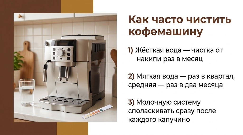 Как часто чистить кофемашину