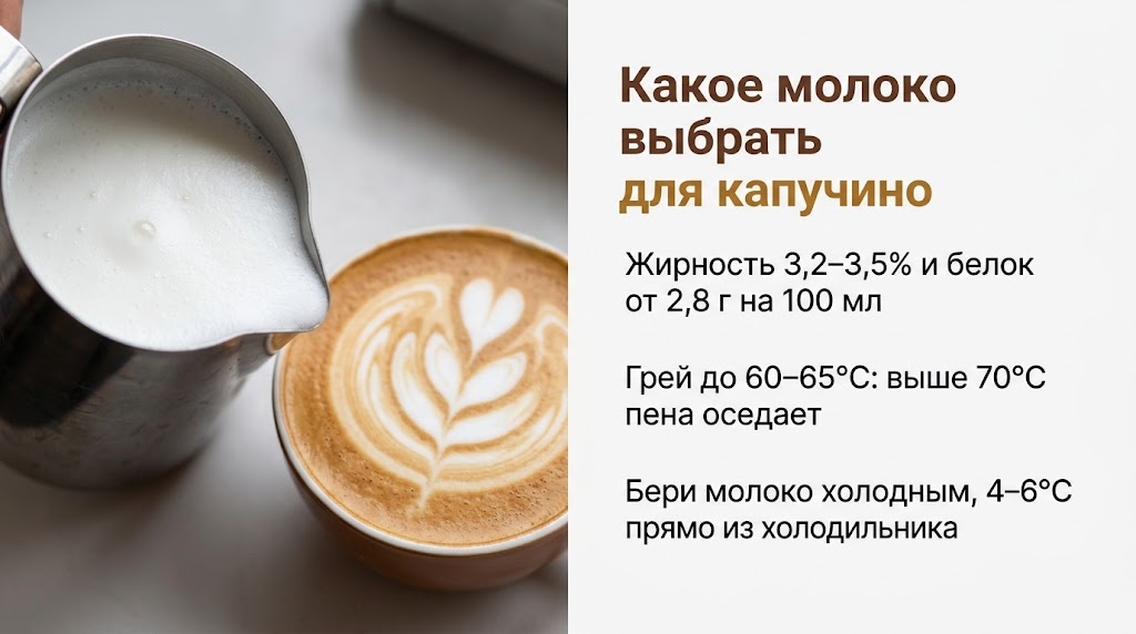 Какое молоко выбрать для капучино