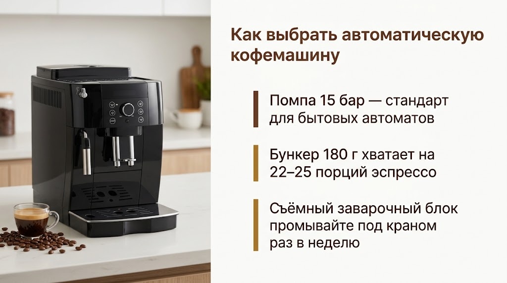 Как выбрать автоматическую кофемашину