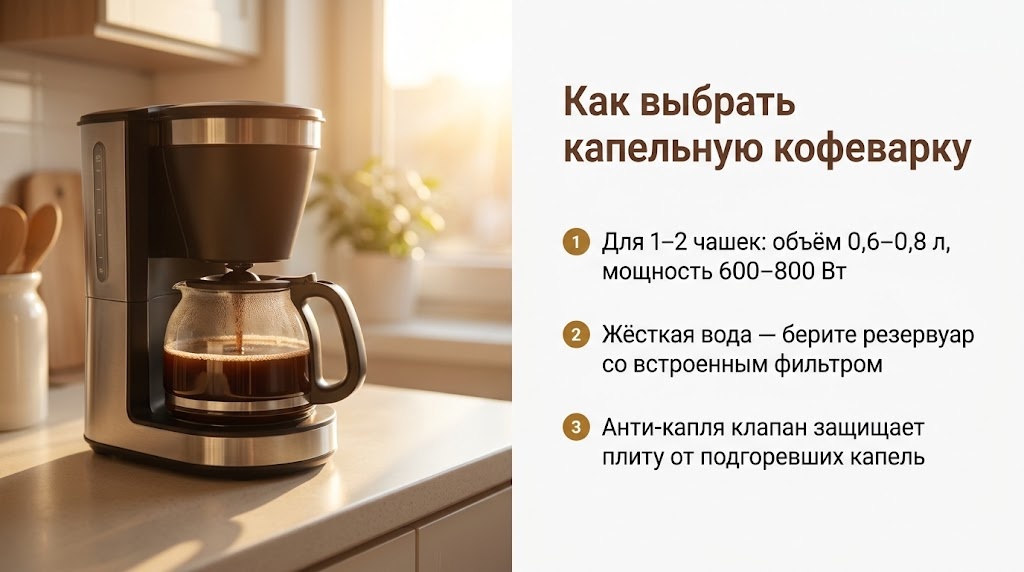 Как выбрать капельную кофеварку