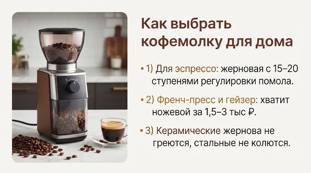 Как выбрать кофемолку для дома