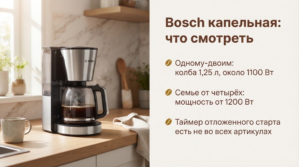 Bosch капельная: что смотреть