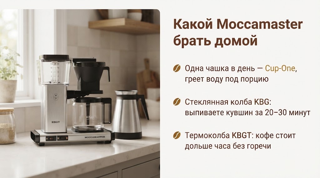Какой Moccamaster брать домой
