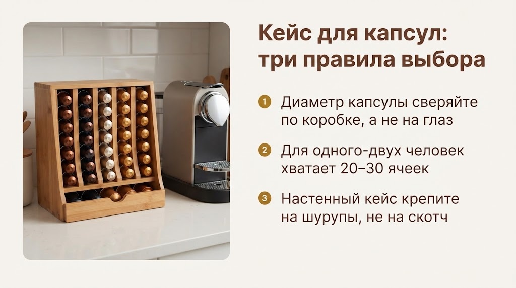 Кейс для капсул: три правила выбора