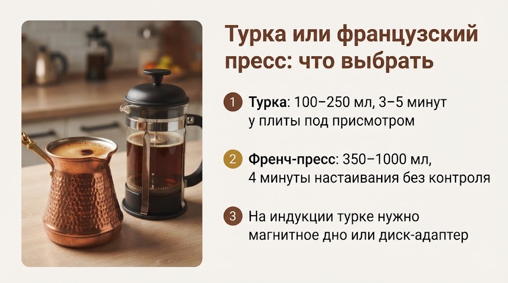 Турка или французский пресс: что выбрать
